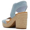 TOMS Damen Majorca Platform Sandale mit Absatz, Pastel Blue, 38 EU