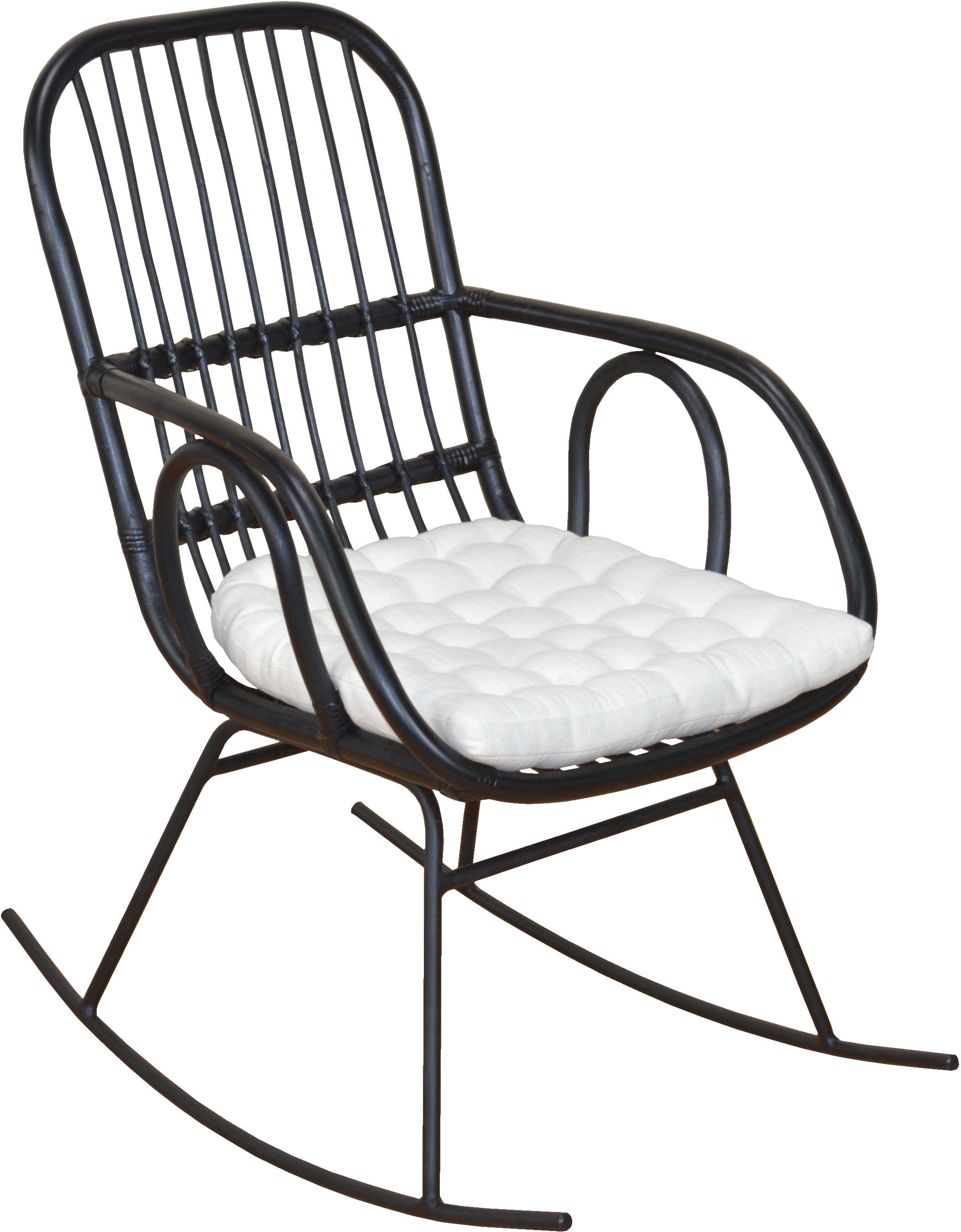 Schaukelstuhl HOME AFFAIRE, schwarz, Stühle, Schaukelstuhl