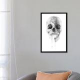 East Urban Home 'Crystal Skull' Graphic Art on Wrapped Canvas in Blue/Gray/Green | 26 H x 18 W x 1.5 D in | Wayfair ESTN6483 40492984