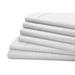Hotel New York Dobby Stripe Sheet Set Microfiber/Polyester in White | King | Wayfair 1061KGWH
