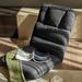 Latitude Run® Waytrim Adjustable Floor Chair 5-Position Folding Padded Outdoor Seat/Back Cushion Cotton in Black | Wayfair