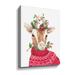 The Holiday Aisle® Christmas Goat - Graphic Art on Canvas in Brown/Green/Red | 18 H x 14 W x 2 D in | Wayfair FE1052BD6FD44398B20C8AE97867AE8A