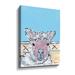 Harper Orchard Baa Baa - Painting on Canvas in Blue/Pink/Yellow | 24 H x 18 W x 2 D in | Wayfair 8C23A05F1A89486795F8F8DE400BB5C7