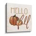 The Holiday Aisle® Hello Fall - Graphic Art on Canvas in Brown/Green/Orange | 18 H x 18 W x 2 D in | Wayfair 985017959FF142169BA8D114A2CD8AA8