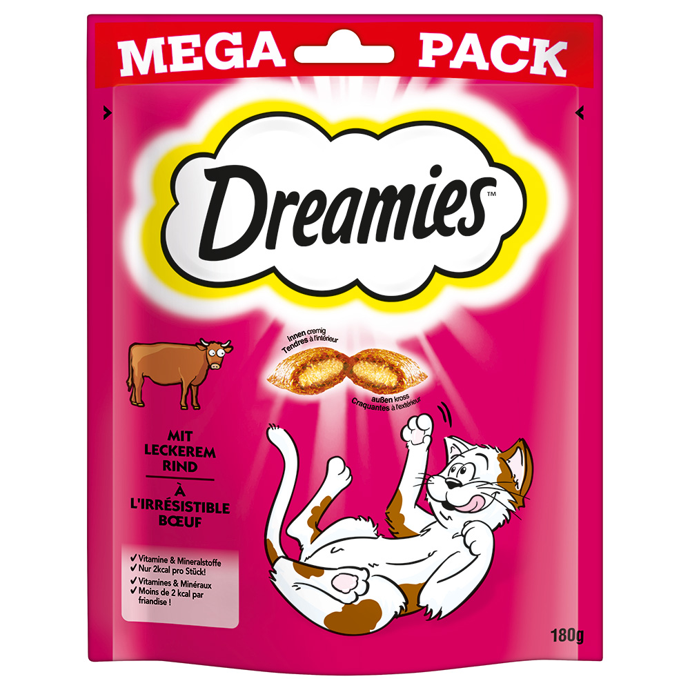 Catisfactions Big Pack snack per gatti - Set %: 3 x 180 g Manzo