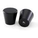 IXIR 1 in. (25 mm) Solid Matte Black Round Cabinet Knob