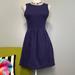 J. Crew Dresses | J Crew Blue Purple Knit Sleeveless Fit And Flare Dress Xs | Color: Blue/Purple | Size: Xs