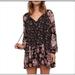 Free People Dresses | Free People Lucky Loosie Black Floral Swing Babydoll Dress | Color: Black | Size: M
