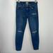 J. Crew Jeans | J. Crew Toothpick Jeans Size 26 Skinny Distressed Women’s | Color: Blue | Size: 26