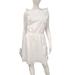 J. Crew Dresses | J. Crew White Ruffle Front Dress Size 12 | Color: White | Size: 12