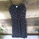 American Eagle Outfitters Dresses | American Eagle Outfitters Floral Babydoll Dress Size Medium | Color: Black | Size: M
