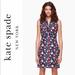 Kate Spade Dresses | Kate Spade Navy Daisy Floral Jacquard Sheath Dress ~ Women’s 8 Worn Once! | Color: Blue/Red | Size: 8