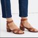 Madewell Shoes | Madewell Samira Heeled Strappy Sandal Size 9.5 | Color: Brown/Tan | Size: 9.5