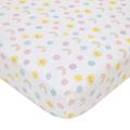 NoJo Happy Days Multicolored Rainbows and Suns 100% Cotton Nursery Fitted Crib Sheet.