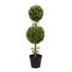 90cm Artificial Boxwood Topiary Ball Tree, Front Porch Home Decor, Faux Fake Plant Decoration,