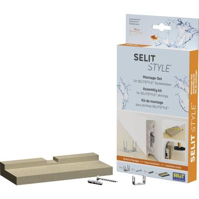 SelitStyle Montageset ausreichend für ca. 10 m Sockelleisten Clips & Ecken Image