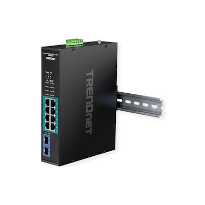 TRENDnet TI-PGM102 10 Port Rail Switch Industrial Gigabit PoE+