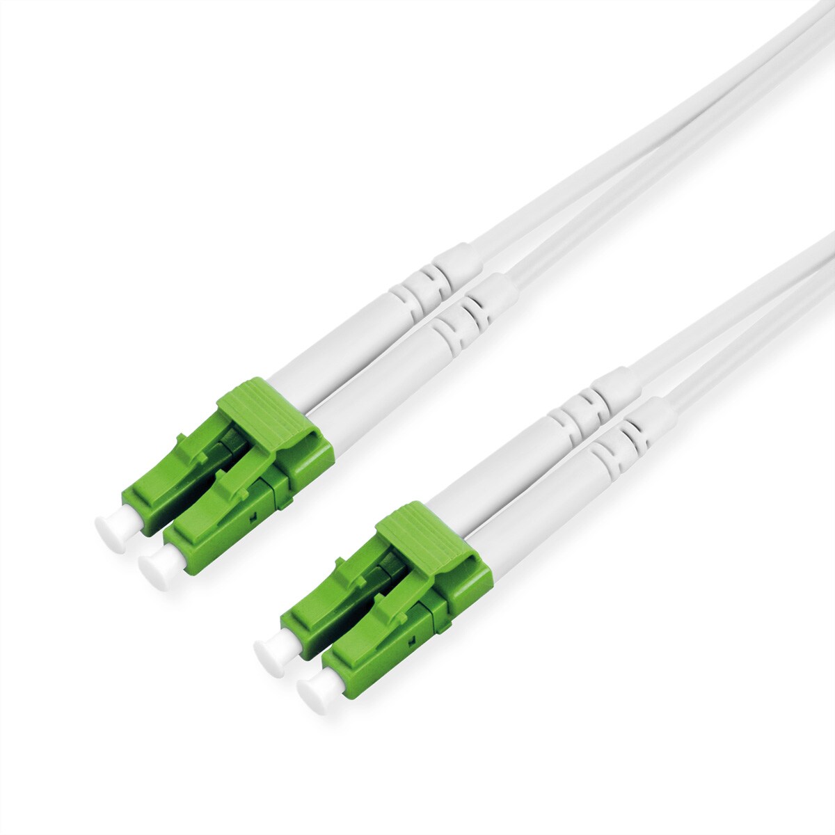 ROLINE LWL-Kabel Duplex, 9/125µm OS2, LC-APC/LC-APC, stahlarmiert, LSOH, weiß, 20 m Image