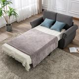 Pull Out Sofa Bed Loveseat Sleeper with Twin Size Memory Mattress