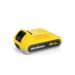 Enventor 20V 2.0Ah Lithium Ion Replacement Battery with LED Power Indicator - Yellow - 20V 2.0Ah