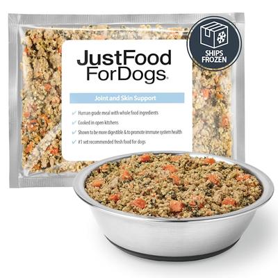 JustFoodForDogs Diets Joint & Skin Frozen Dog Food, 18 oz., Case of 7
