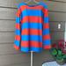 J. Crew Tops | J.Crew Long-Sleeve T-Shirt In Rugby Stripe | Color: Blue/Orange | Size: Xs