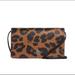 Coach Bags | Coach Anna Foldover Clutch Crossbody With Leopard Print And Signature Canvas | Color: Black/Brown | Size: Os