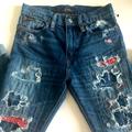 Polo By Ralph Lauren Bottoms | Like New Rare Ralph Lauren Red Bandanna Jeans | Color: Blue/Red | Size: 10b