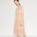 Zara Dresses | Nwt - Zara Peach Nude Lace-Detail Dress In Xs | Color: Cream/Tan | Size: Xs