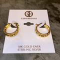 Giani Bernini Jewelry | Giani Bernini, 18k Gold Over Sterling Silver, Intricate Small Hoop Earrings | Color: Gold | Size: Os