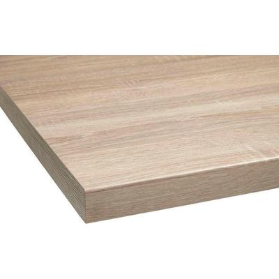 Arbeitsplatte OPTIFIT "Luzern", braun (eichefarben), B:60cm H:3,8cm T:60cm, Spanplatte, Tischplatten, 38 mm stark, Tiefe 60 cm, große Auswahl an Breiten Image