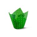 SimpleGood 2 Cup Non-Stick Polka Dot Tulip Baking Cup | 3.3 H x 3.1 W x 3.3 D in | Wayfair T15-POLKA-GREEN