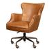 Latitude Run® McKellen Genuine Leather Executive Chair Upholstered in Brown | 35 H x 25 W x 29 D in | Wayfair BC5E67F474844C75A7E1E23A1E7ADD87