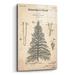 Williston Forge Artificial Christmas Tree Patent Parchment - Unframed Drawing Print Plastic/Acrylic in Gray/Green | 24 H x 16 W x 0.12 D in | Wayfair