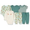 Amazon Essentials Unisex Baby Layette Outfit-Sets Baumwolle, 6er-Pack, Mehrfarbig/Eichhörnchen/Streifen, 24 Monate