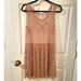 Free People Dresses | Free People Srarry Night Beaded Embellished Dress Size L | Color: Pink/Silver | Size: L