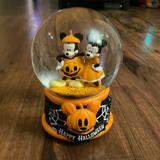 Disney Accents | Disney Mickey And Minnie Halloween Musical Snowglobe | Color: Orange | Size: Os