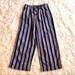 American Eagle Outfitters Pants & Jumpsuits | American Eagle Pink Blue & White Striped Wide Leg Culottes Women's Size 2 | Color: Blue/Pink | Size: 2