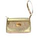 Michael Kors Bags | Michael Kors Shiny Gold Mk Monogram Wristlet | Color: Gold | Size: Os