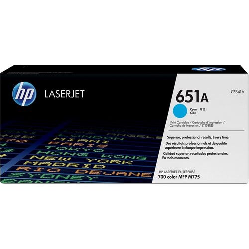 HP 651A Original Tonerkartusche CE341A Cyan Image