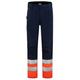 Tricorp 503012 Safety Warnschutz Arbeitshose, 65% Polyester/35% Baumwolle, 100% Nylon (500D) Cordura, 280g/m², Tinte-Fluorrot, Größe 62