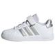 adidas Unisex Kinder Grand Court Sneakers, Ftwr White/Matte Silver/Matte Silver, 30 EU