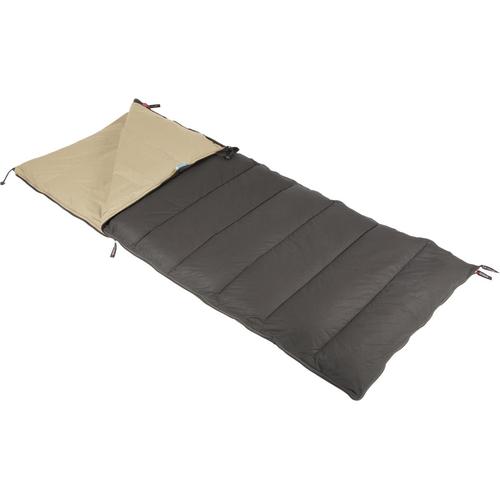 Deckenschlafsack POLYDAUN ""Schlafsack Stern 85x210 cm Antraziet- 4-Jahreszeiten"" Schlafsäcke Gr. B/L: 85cm x 210cm, umlaufender Reißverschluss, braun (mist)