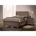 CDecor Home Furnishings Oatfield Washed Taupe 2-Piece Bedroom Set w/ Nightstand Wood in Brown | 53.5 H x 63 W x 84.75 D in | Wayfair 203967Q-S2N