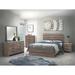 CDecor Home Furnishings Geary 2-Piece Bedroom Set w/ Chest Wood in Brown | 52.25 H x 78.75 W x 85.75 D in | Wayfair 206818KE-S2C