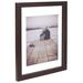 Malden 8" x 10" Matte Floater Frame in Walnut, Glass in Brown | 15.5 H x 13 W x 1 D in | Wayfair 1170-14