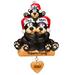 Personalized by Santa Bear Family Shaped Ornament w/ 3 Customization's in Green | Wayfair POLARX-OR1215-3