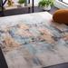 Blue/Yellow 77 x 53 x 0.06 in Indoor Area Rug - 17 Stories Phoenix 510 Area Rug In Aqua/Gold Rust | 77 H x 53 W x 0.06 D in | Wayfair