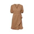 Tchibo - Kleid mit Lochstickerei - Damen - Gr. 40 - terrakotta
