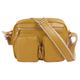 Umhängetasche SAMANTHA LOOK Gr. B/H/T: 26 cm x 22 cm x 7 cm onesize, gelb Damen Taschen Handtaschen echt Leder, Made in Italy